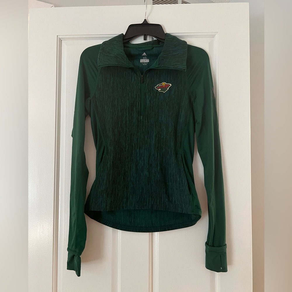 Minnesota Wild Women’s Adidas Athletic 1/4 Zip